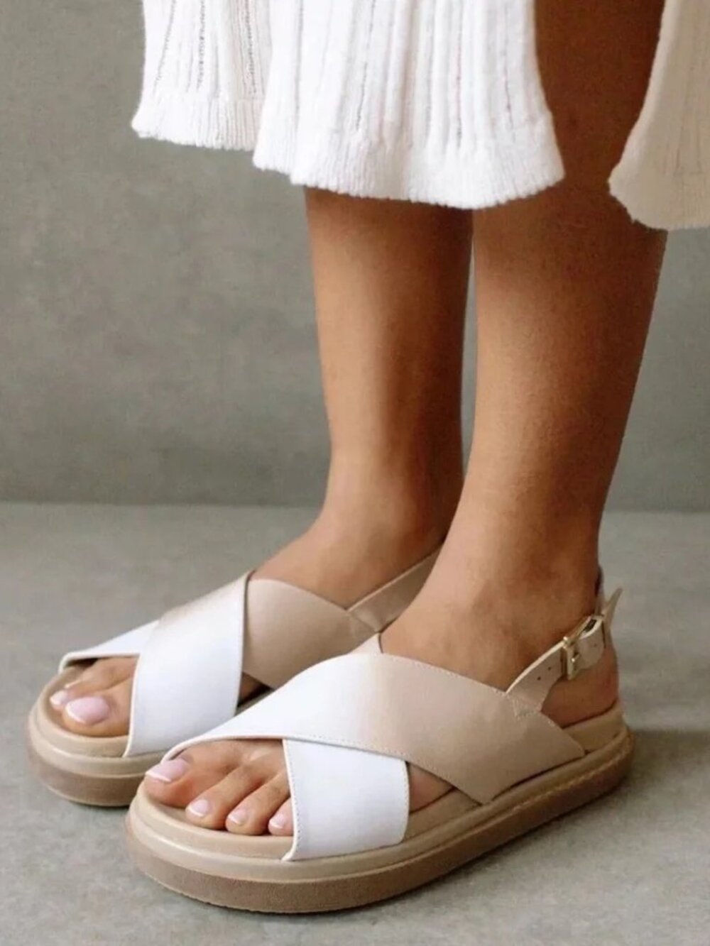 Alohas Marshmallow Bicolor Sandals